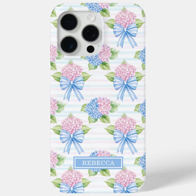 Blue and Pink Hydrangeas  Case-Mate iPhone Case (Back)