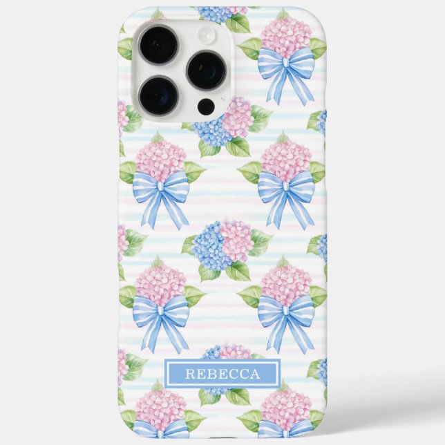 Blue and Pink Hydrangeas  Case-Mate iPhone Case (Back)