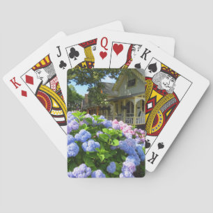 Blue and Pink Hydrangeas - Martha's Vineyard  Playing Cards