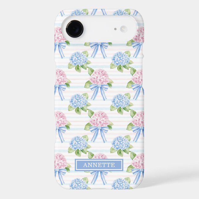 Blue and Pink Hydrangeas Striped (Back)