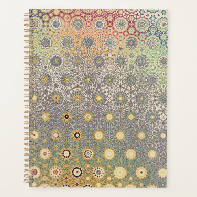 Blue and Pink Persian Star Planner (Front)