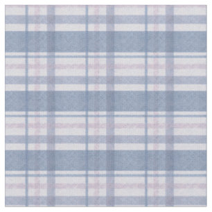 Blue and Pink Plaid Fabric