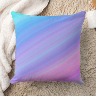 Blue and pink shade pillow