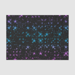 Blue And Pink Stars Tissue Paper