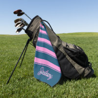 Blue and Pink Stripes Pattern Personalised