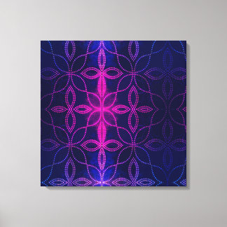 Blue and purple abstract canvas print