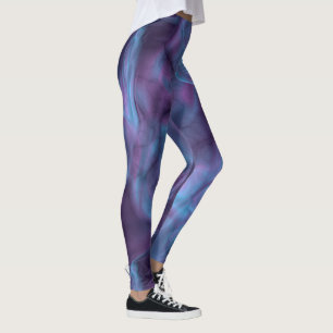 Blue and Purple Abstract Leggings