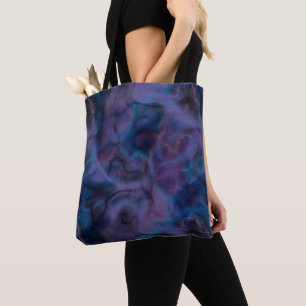 Blue and Purple Abstract Tote Bag