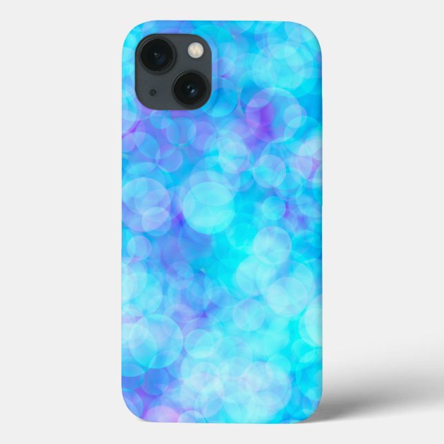 Blue and Purple Bokeh Bubbles Case-Mate iPhone Case (Back)