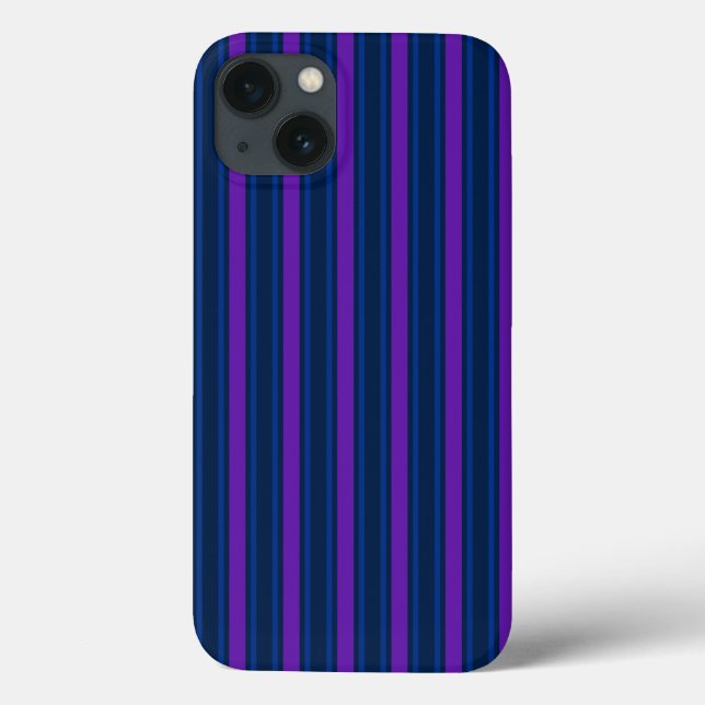 Blue and purple candy stripes Case-Mate iPhone cas Case-Mate iPhone Case (Back)