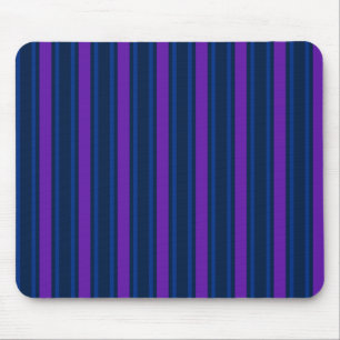 Blue and purple candy stripes mouse mat