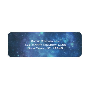 Blue and Purple Cosmic Space Image