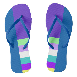 Blue and Purple Design Sandals