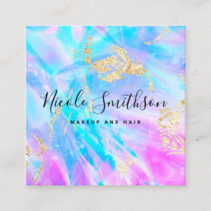 blue and purple digital background square business card