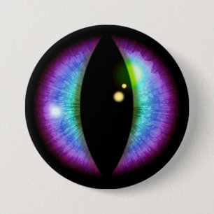 Blue and Purple Dragons Eye 7.5 Cm Round Badge