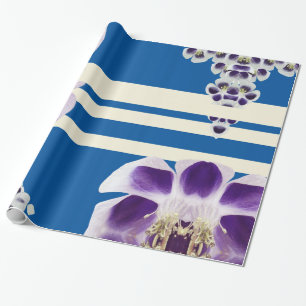 Blue and Purple , elegant Wrapping paper