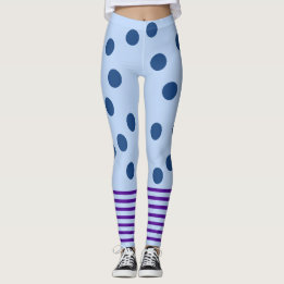 Blue and Purple Fun Leggings