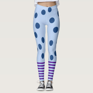 Blue and Purple Fun Leggings