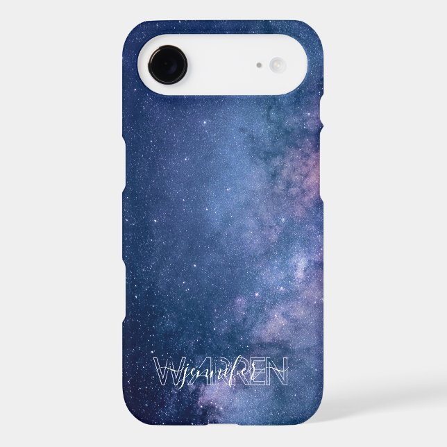 Blue and Purple Galaxy Case-Mate iPhone Case (Back)