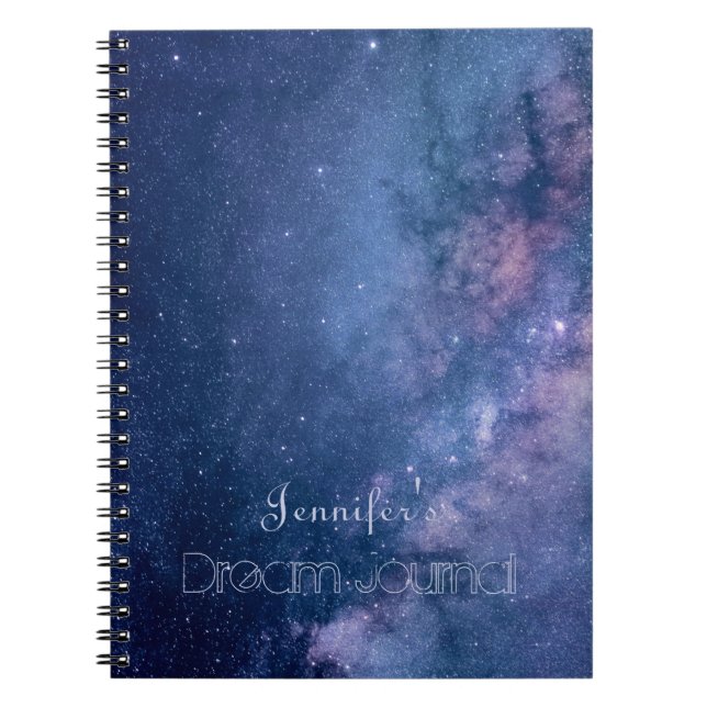 Blue and Purple Galaxy Dream Journal (Front)