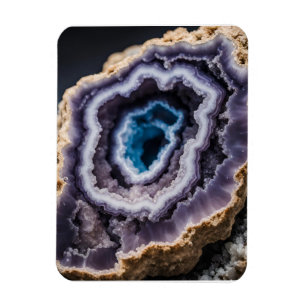 Blue and Purple Geode Magnet