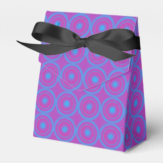 Blue and Purple Geometric Print Party Favour Box