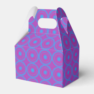 Blue and Purple Geometric Print Party Favour Box