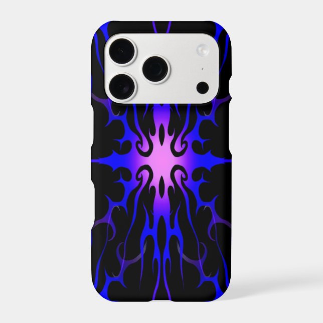 Blue and Purple Hot Rod Flames (Back)