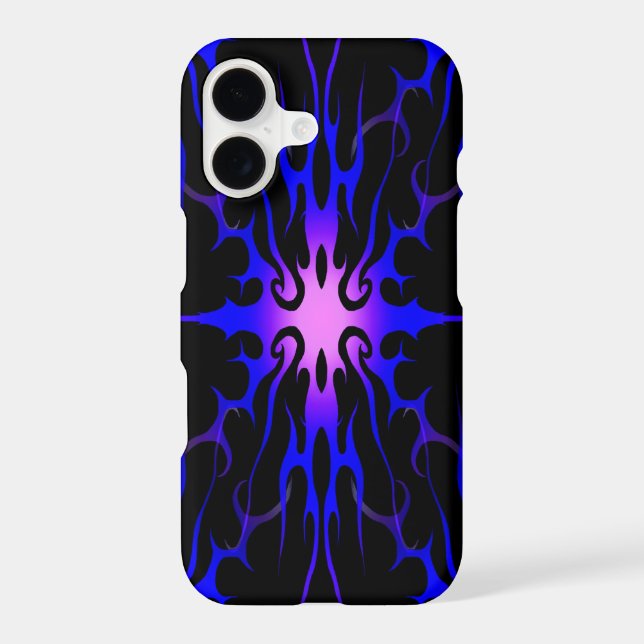 Blue and Purple Hot Rod Flames (Back)