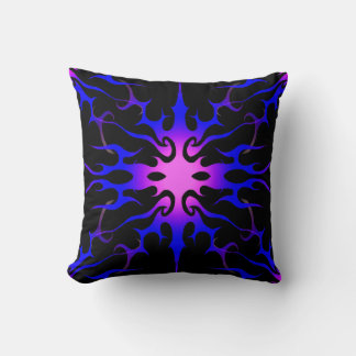 Blue and Purple Hot Rod Flames Cushion