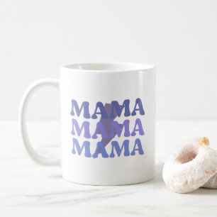 Blue and Purple Mama Mama Mama Coffee Mug