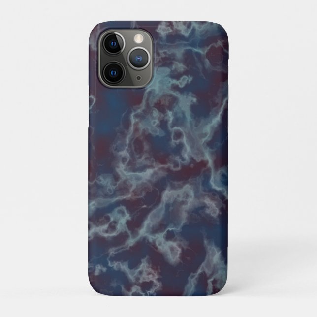 blue and purple marble Case-Mate iPhone case (Back)