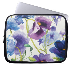 Blue and Purple Mixed Garden Laptop Sleeve
