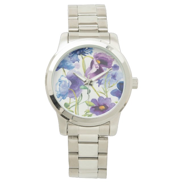 Blue and Purple Mixed Garden Watch (Front)