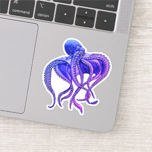 Blue and purple octopus