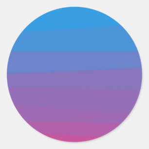 Blue and purple ombre colours gradient Sticker