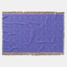 Blue and Purple Persian Mandala Pattern Blanket