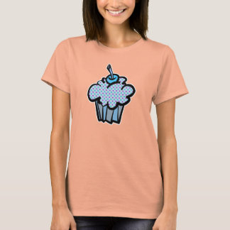 blue and purple polka dots cupcake T-Shirt