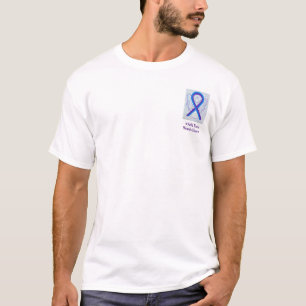 Blue and Purple Ribbon Awareness Custom Shirts