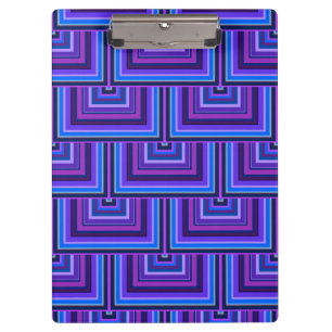 Blue and purple square scales clipboard