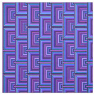 Blue and purple square scales fabric