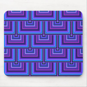 Blue and purple square scales mouse mat