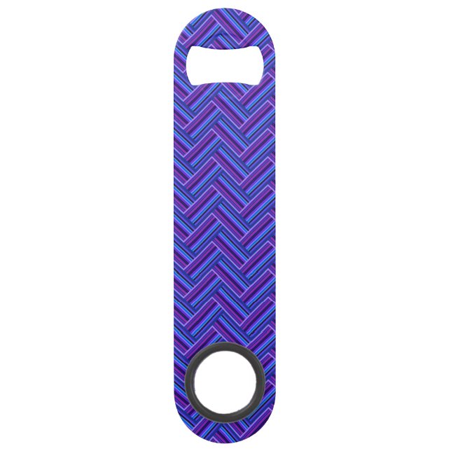 Blue and purple stripes double weave (Front)