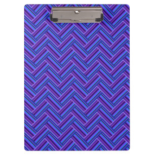 Blue and purple stripes double weave clipboard