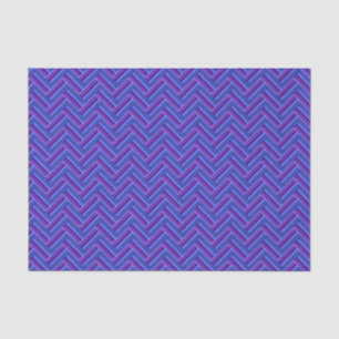 Blue and purple stripes double weave tissue paper