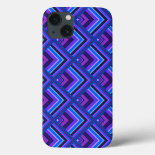 Blue and purple stripes scale pattern Case-Mate iP iPhone 13 Case