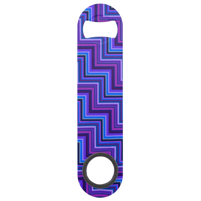 Blue and purple stripes stairs (Front)