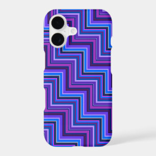 Blue and purple stripes stairs