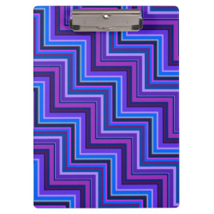 Blue and purple stripes stairs clipboard