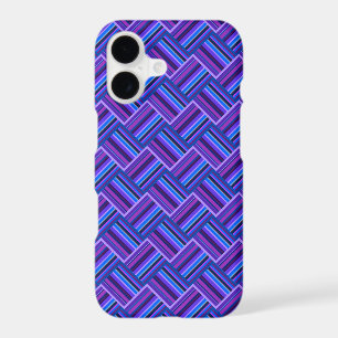 Blue and purple stripes weave